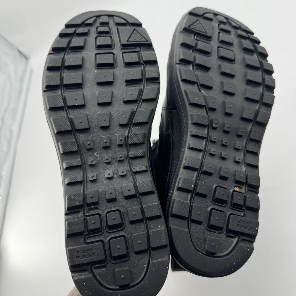 Nike ACG Woodside Chukka Duck Boots‎ 8.5 Black Faux Fur Lined Leather Outdoor